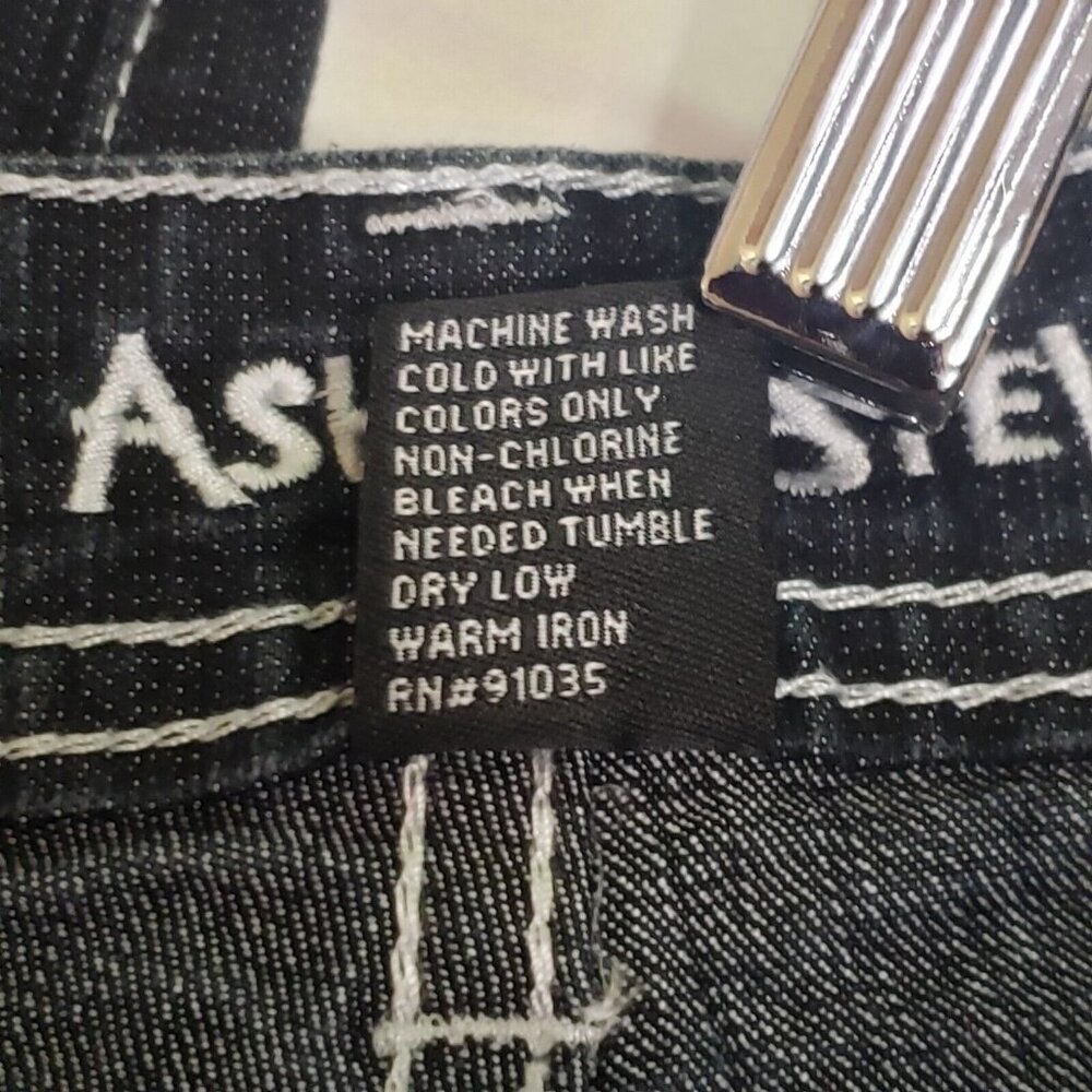 ASHLEY STEWART Denim Jeans Women's Size 14 Dark Blue Wash Citycore Dark Academia - Picture 5 of 16